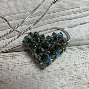 Handmade Swarovski Crystal Black Diamond Shimmer